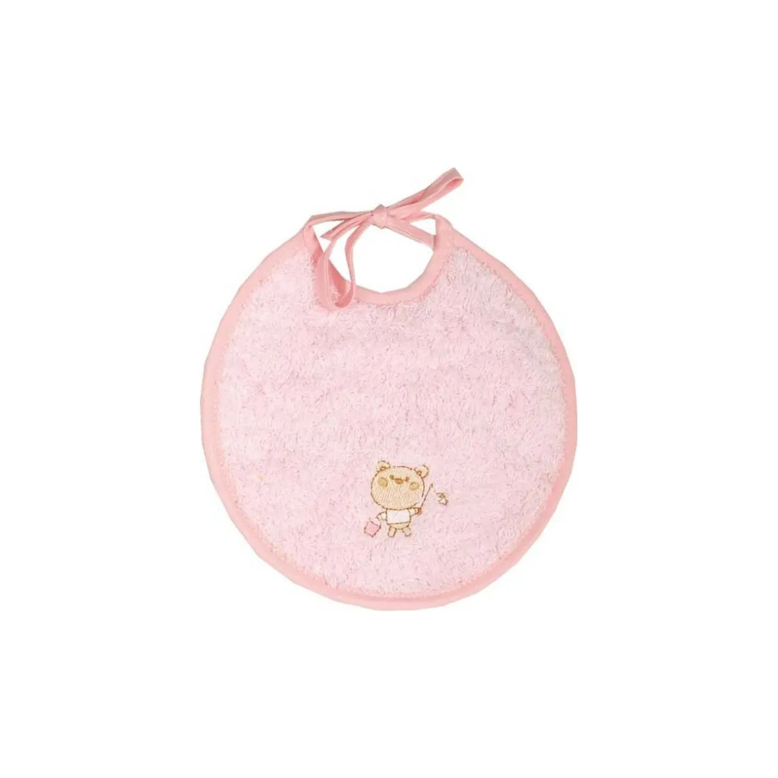 babero_pequeo_forcada_ros_0.webp Outlet Babero pequeño rosa Baberos