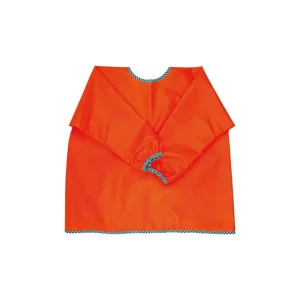 Online Babero plastificado con mangas naranja Baberos