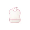 Sale Babero punto de cruz sin plastico rosa Baberos