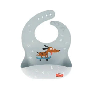 Fashion Babero silicona Skater Dog Baberos