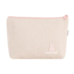 Fashion Bolsa Aseo Lino Rosa Bolsos