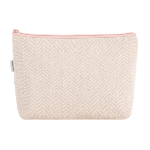Fashion Bolsa Aseo Lino Rosa Bolsos