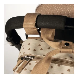 Outlet Bolsa canastilla corazones Poppy Canela Bolsos