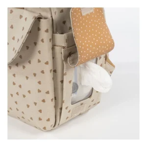 Outlet Bolsa canastilla corazones Poppy Canela Bolsos
