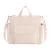 Fashion Bolso Maternal Pack Lino Rosa Bolsos
