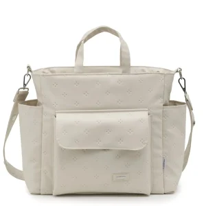 Fashion Bolso Maternal Pack Spring Crema Bolsos