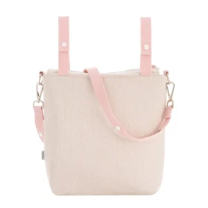 Clearance Bolso Talega Lino Rosa Bolsos