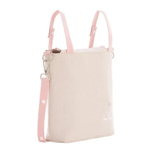 Clearance Bolso Talega Lino Rosa Bolsos