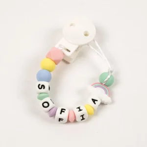 Outlet Chupetero silicona personalizado Rainbow Chupetes