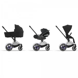 Clearance Coche ePriam chasis chrome Black Cochecitos De Bebé
