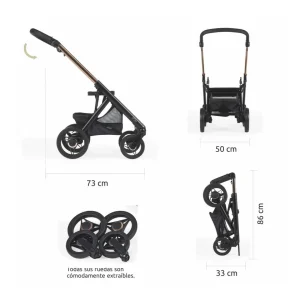 Fashion Coche 2p Prow Compact Cochecitos De Bebé