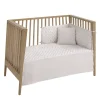 New Colcha + Protector Cuna 60 Branch Beige Edredón Y Protector