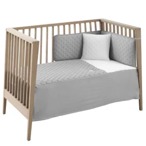 Online Colcha y Protector Cuna 60 Soft Gris Edredón Y Protector