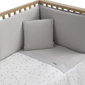 Discount Colcha y protector Cuna 60 Ardi Gris Edredón Y Protector