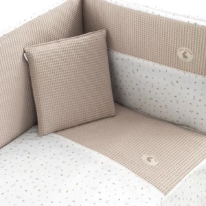 New Colcha y Protector Cuna 60 Rabbit Beige Edredón Y Protector