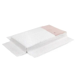 Best Colcha y Protector Cuna 60 Plumeti Rosa Edredón Y Protector