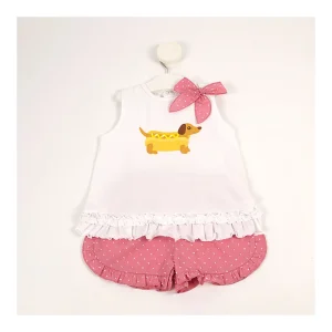 Fashion Conjunto camiseta pantalon perrito Conjuntos