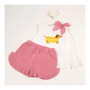Fashion Conjunto camiseta pantalon perrito Conjuntos