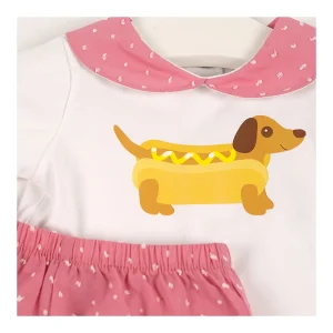 Hot Conjunto camiseta pantalon perrito Conjuntos