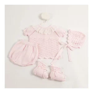 Hot Conjunto de punto 4 piezas Conjuntos