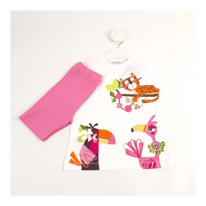 Outlet Conjunto leggings cortos y camiseta animals Conjuntos