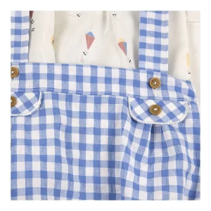 Online Conjunto niño peto cuadros Pololos Y Ranitas