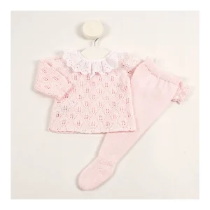 Fashion Conjunto 2p polaina cuello volante Conjuntos