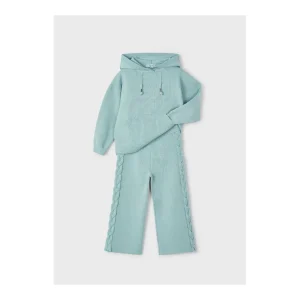 Outlet Conjunto pantalón tricot y canguro con capucha Conjuntos