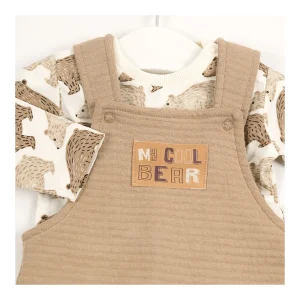 Fashion Conjunto peto con camiseta osos Conjuntos