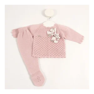 Discount Conjunto punto jersey lazo y poliana Conjuntos
