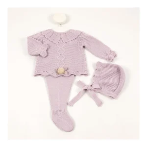Discount Conjunto punto 3p. canesu con capota Conjuntos