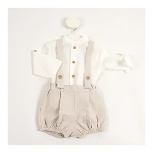 Discount Conjunto ranita chambray con camisa Pololos Y Ranitas