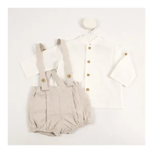 Discount Conjunto ranita chambray con camisa Pololos Y Ranitas