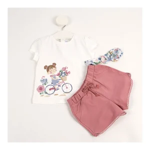 Outlet Conjunto shorts con camiseta y diadema Conjuntos