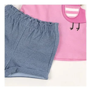Outlet Conjunto shorts con camiseta pollito Conjuntos