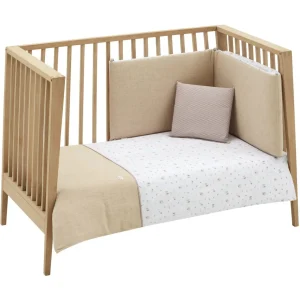 Clearance Funda Nordica + Protector Cuna 60 Greeny Beige Edredón Y Protector
