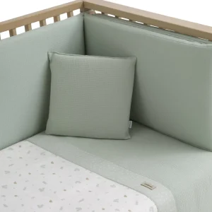 Outlet Funda nordica + protector Cuna 60 Ardi Verde Edredón Y Protector