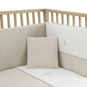 Best Funda Nordica + Protector Cuna 60 Lino Rosa Edredón Y Protector