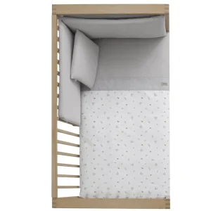 Hot Funda nordica + protector Cuna 60 Ardi Gris Edredón Y Protector