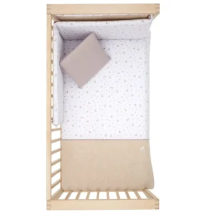 Clearance Funda Nordica + Protector Cuna 60 Greeny Beige Edredón Y Protector