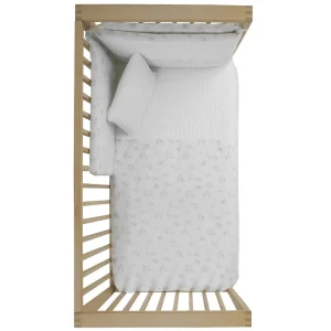 Outlet Funda Nordica y Protector Cuna 60 Merlo Crudo Edredón Y Protector