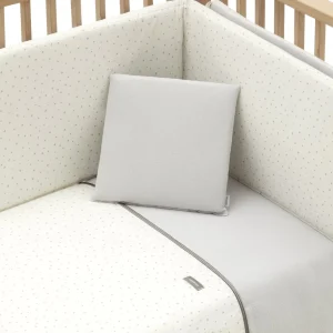 Outlet Funda Nordica y Protector Cuna 70 Magia Gris Edredón Y Protector