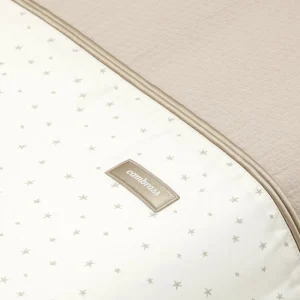 Fashion Funda Nordica y Protector Cuna 60 Magia Beige Edredón Y Protector