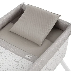 Sale Minicuna Tijera Madera Abete Beige/Bco 55X87X74 Cm Minicunas