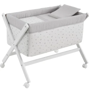 Online Minicuna Tijera Madera Ardi Gris/Bco 55X87X74 Cm Minicunas