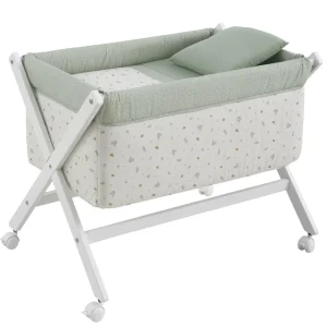 Discount Minicuna Tijera Madera Ardi Verde/Blanco Minicunas