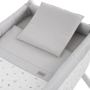 Online Minicuna Tijera Madera Ardi Gris/Bco 55X87X74 Cm Minicunas