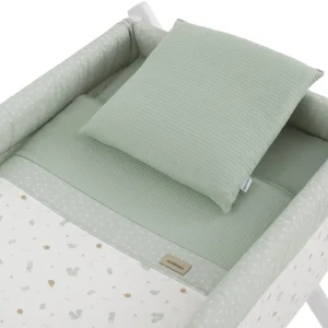 Discount Minicuna Tijera Madera Ardi Verde/Blanco Minicunas