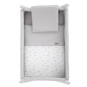 Online Minicuna Tijera Madera Ardi Gris/Bco 55X87X74 Cm Minicunas