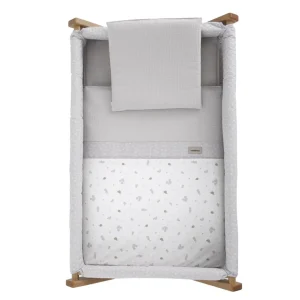 Clearance Minicuna Tijera Madera Ardi Gris/Natural Minicunas